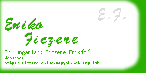 eniko ficzere business card